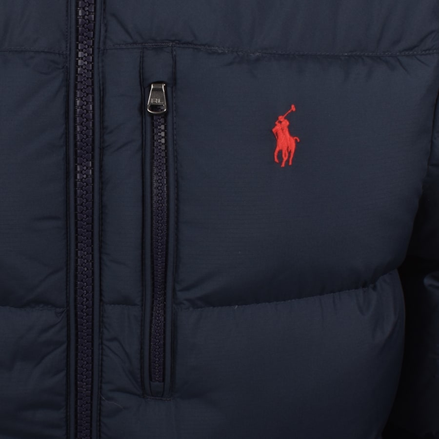 Image number 3 for Ralph Lauren Gorham Bomber Down Jacket Navy