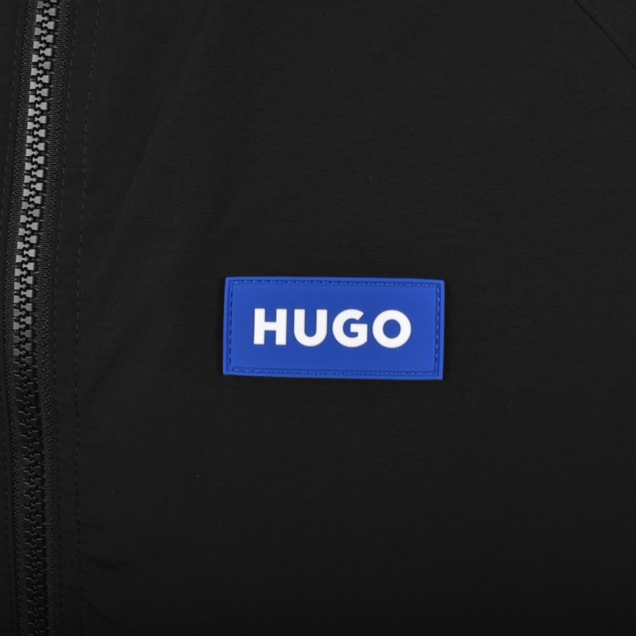 Image number 3 for HUGO Blue Windbreaker Jacket Black