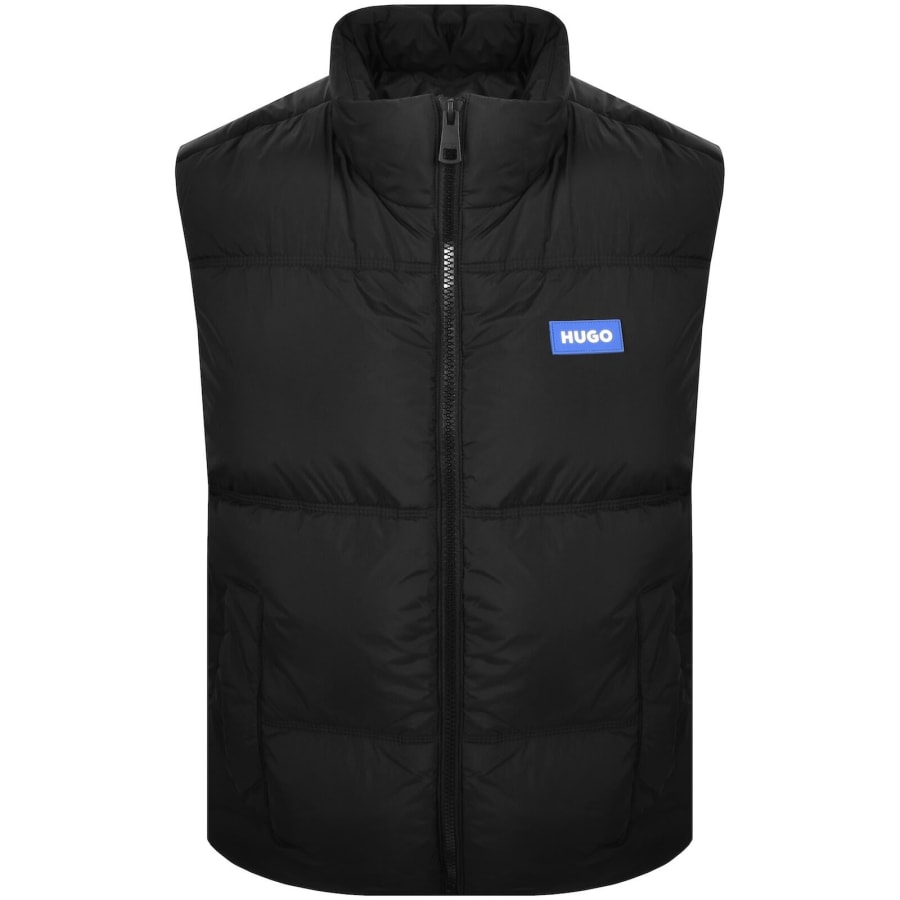 Image number 1 for HUGO Blue Water Repellent Gilet Black