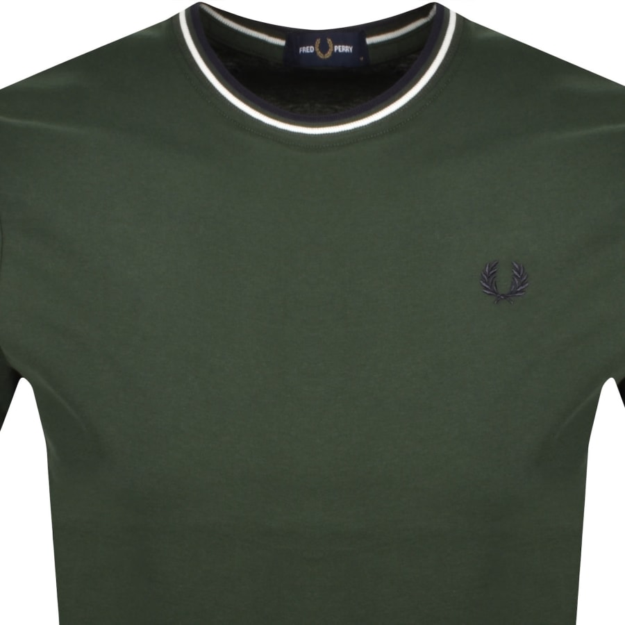 Image number 2 for Fred Perry Twin Tipped T Shirt Green