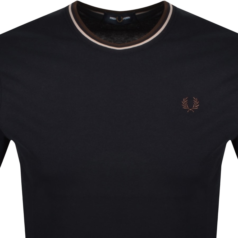 Image number 2 for Fred Perry Twin Tipped T Shirt Navy