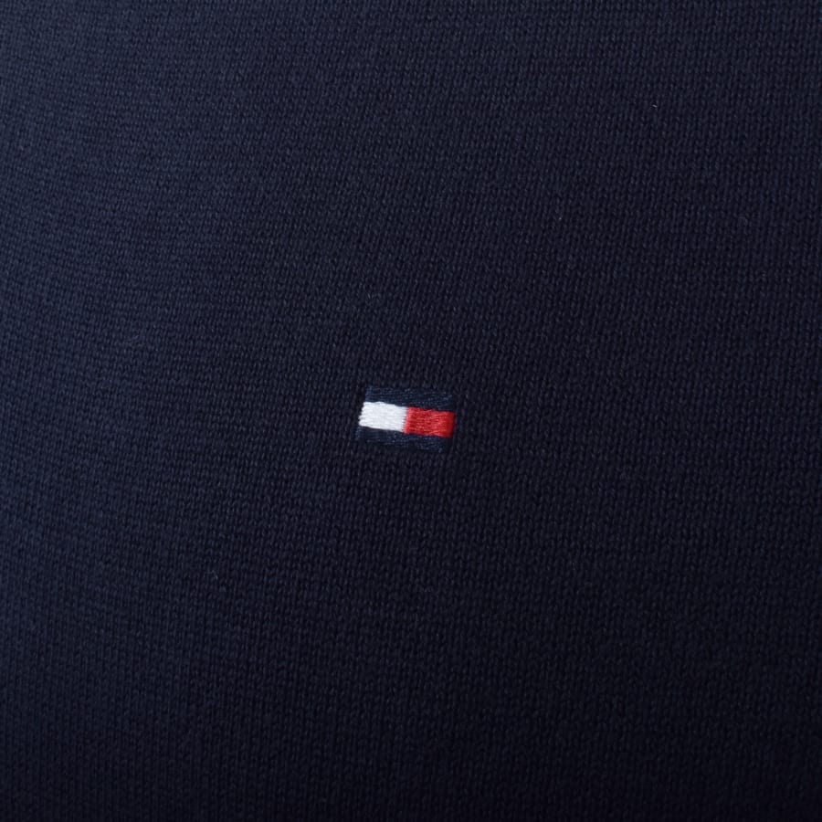 Image number 3 for Tommy Hilfiger Quarter Zip Jumper Navy