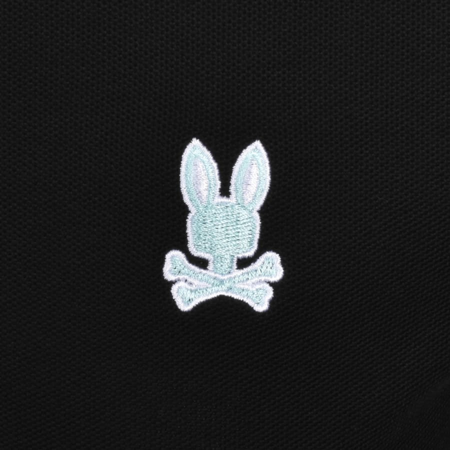 Image number 3 for Psycho Bunny Tavian Pique Polo T Shirt Black