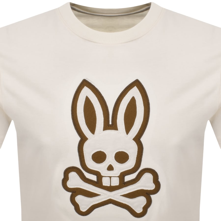 Image number 2 for Psycho Bunny Gage Graphic T Shirt Cream