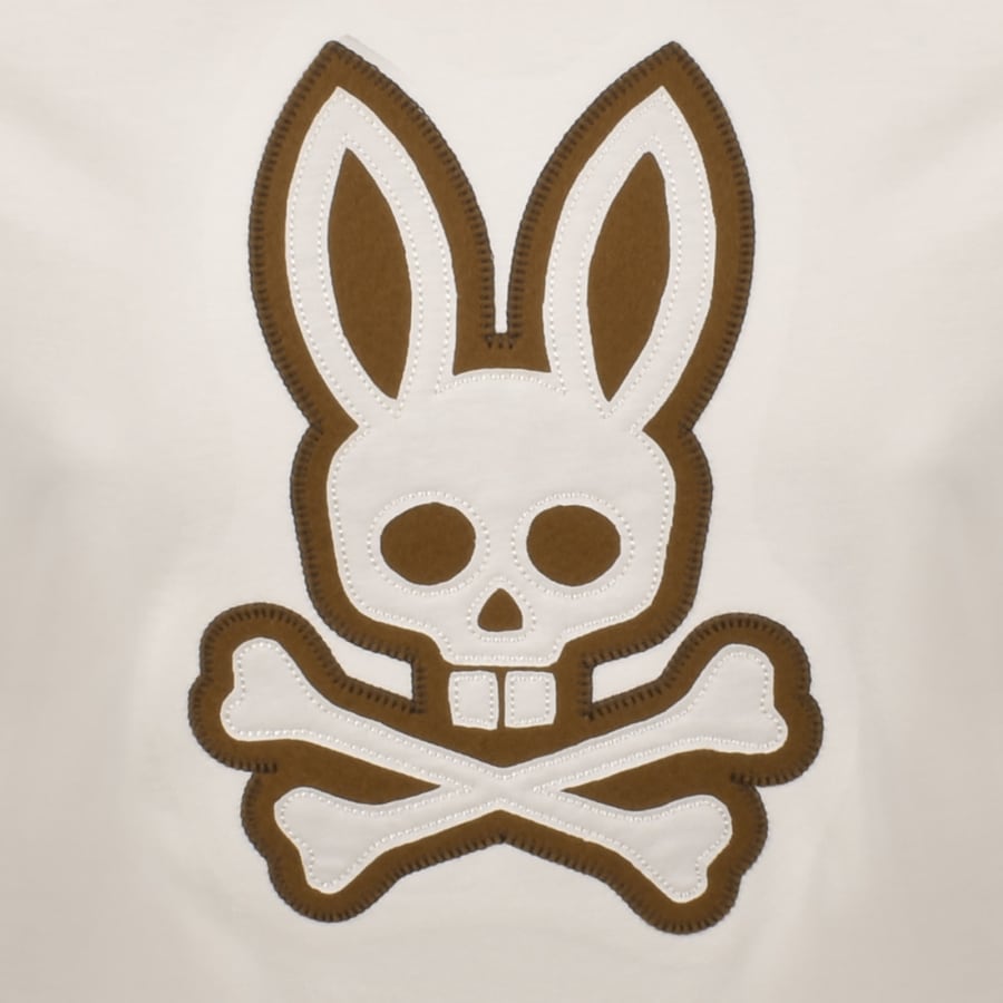 Image number 3 for Psycho Bunny Gage Graphic T Shirt Cream