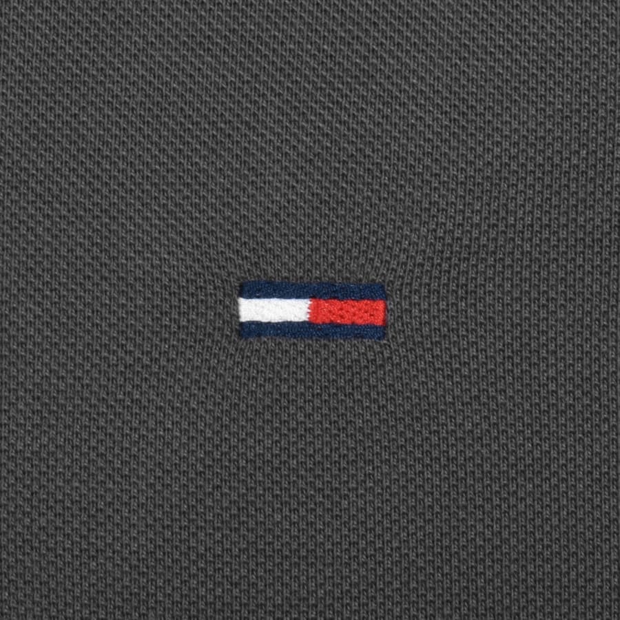 Image number 3 for Tommy Jeans Slim Fit Polo T Shirt Washed Black