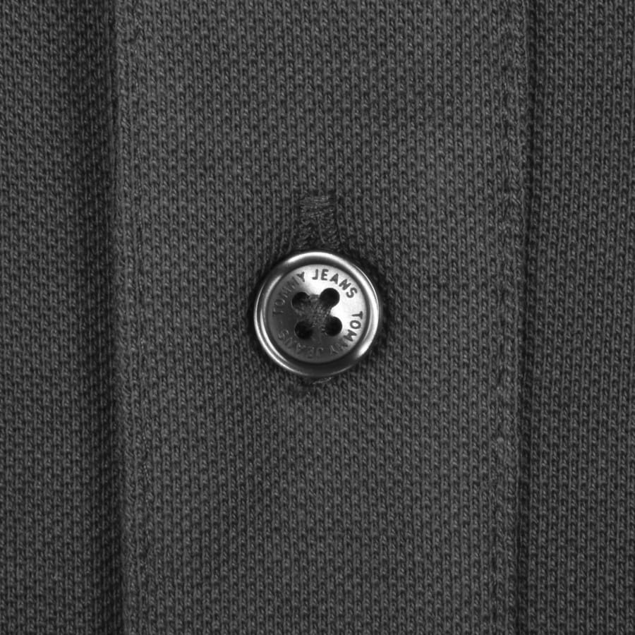 Image number 4 for Tommy Jeans Slim Fit Polo T Shirt Washed Black