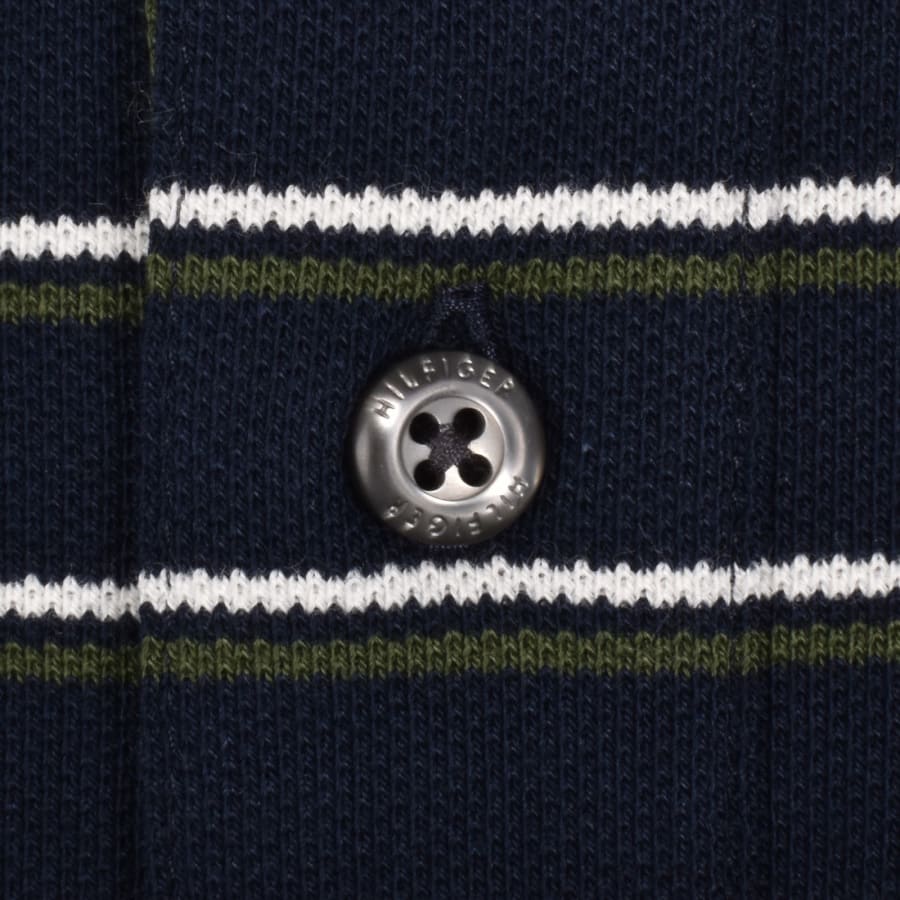 Image number 4 for Tommy Hilfiger Grafic Collar Polo T Shirt Navy