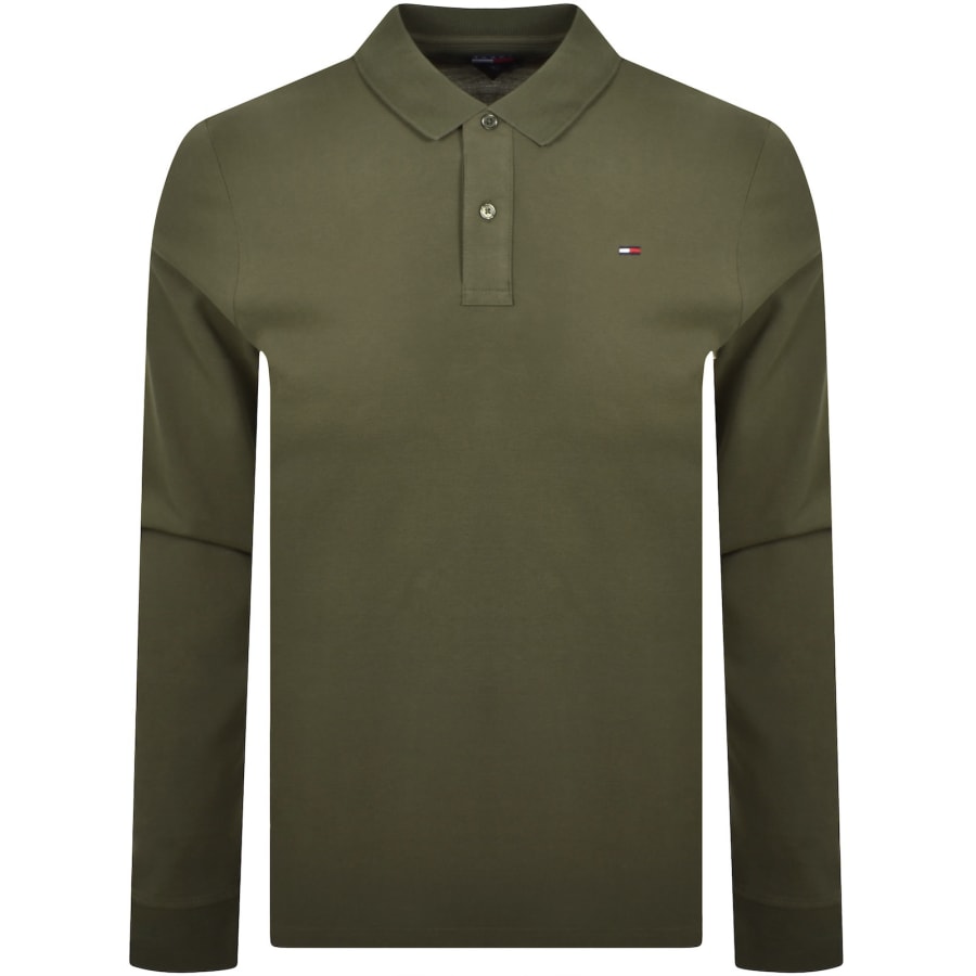 Image number 1 for Tommy Jeans Slim Fit Polo T Shirt Green