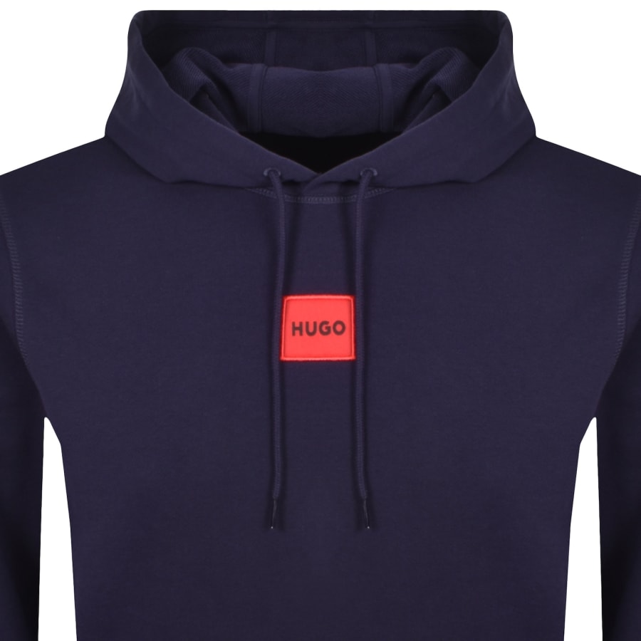 Image number 2 for HUGO Daratschi214 Hoodie Navy