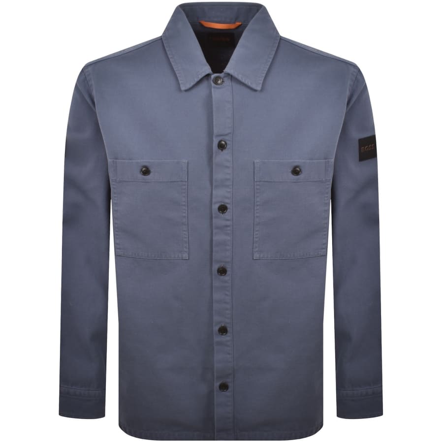 Image number 2 for BOSS Locky 2 Overshirt Blue