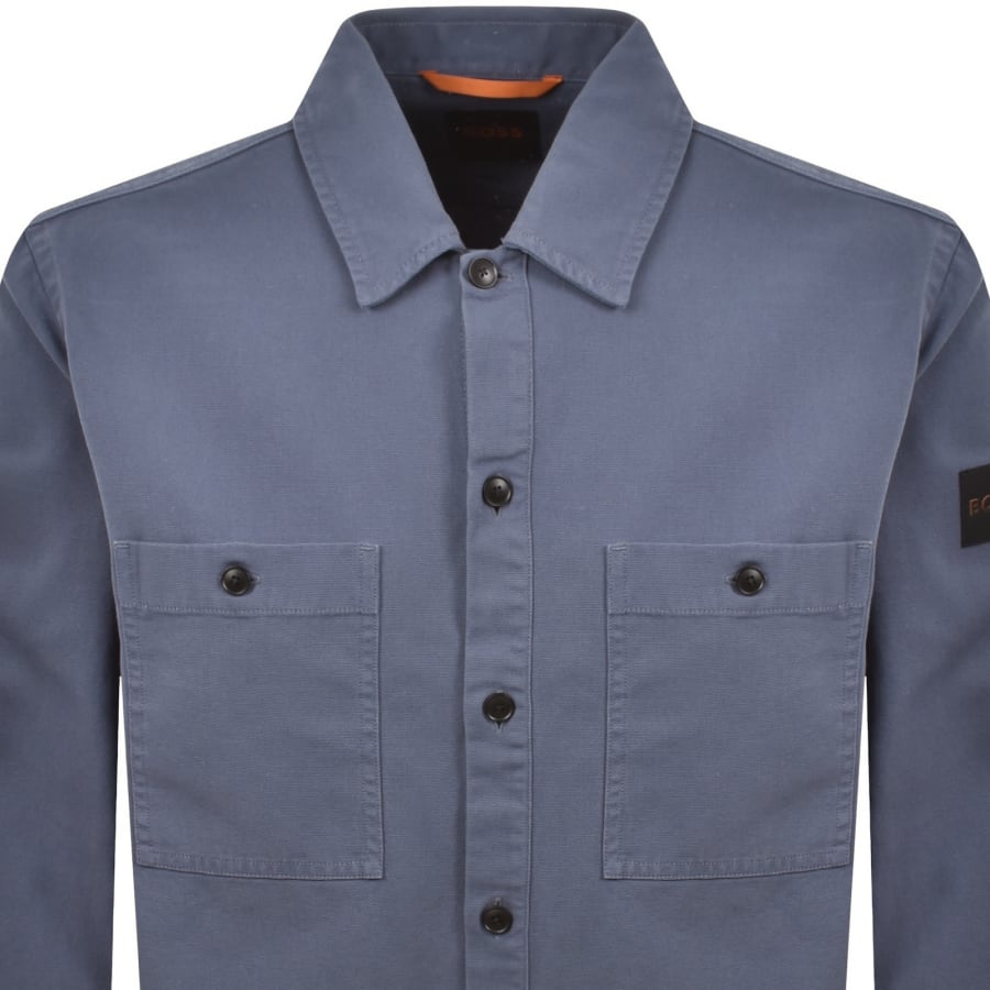 Image number 3 for BOSS Locky 2 Overshirt Blue