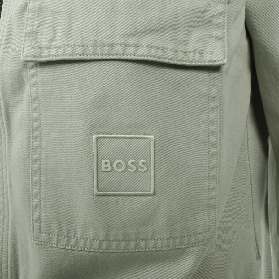 Image number 4 for BOSS Lovel Full Zip Overshirt Green