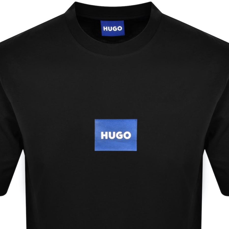Image number 2 for HUGO Blue Nayonix Logo T Shirt Black