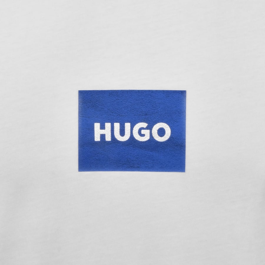 Image number 3 for HUGO Blue Nayonix Logo T Shirt White