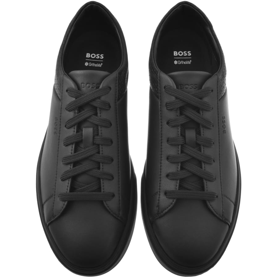 Image number 3 for BOSS Kieran Tennis Trainers Black
