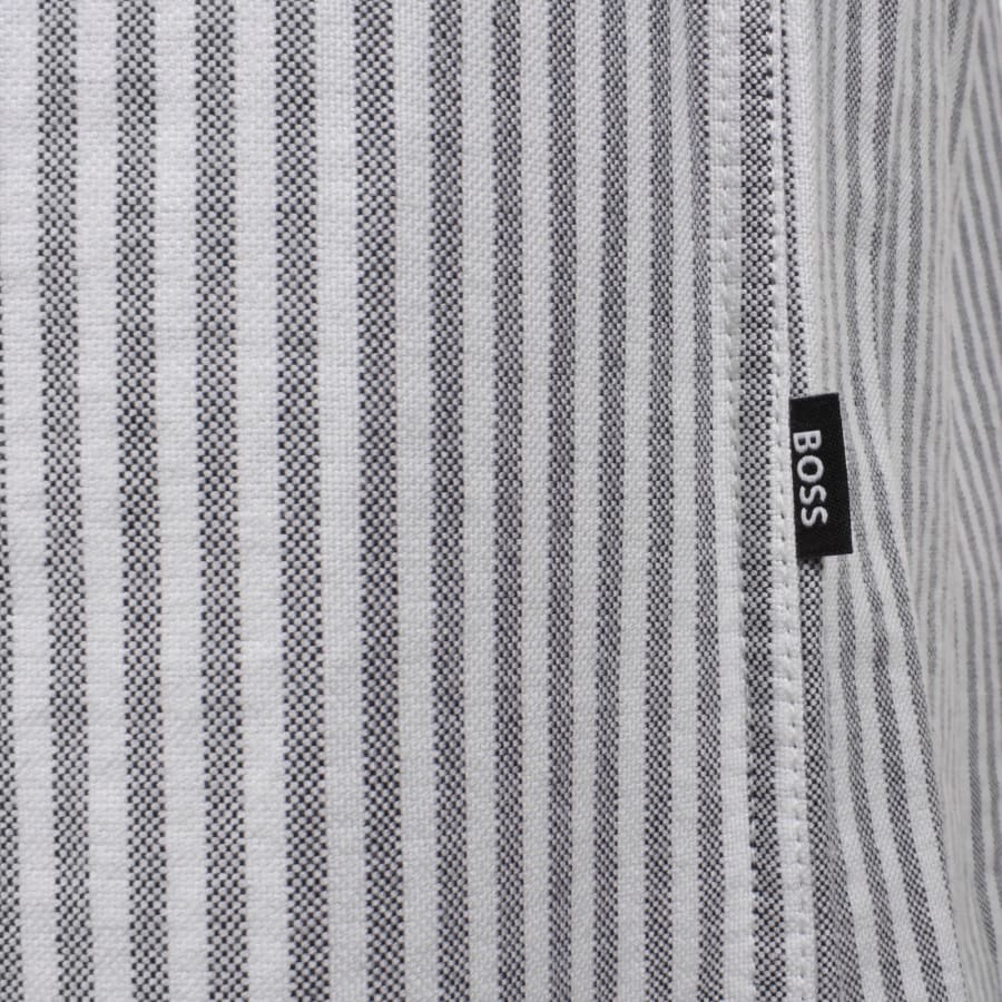 Image number 4 for BOSS H Liam Striped Shirt Navy