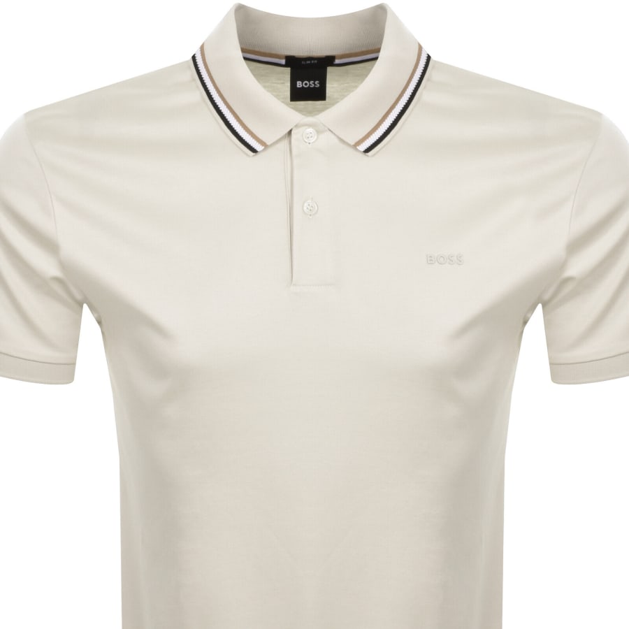 Image number 2 for BOSS Penrose 38 Polo T Shirt Cream