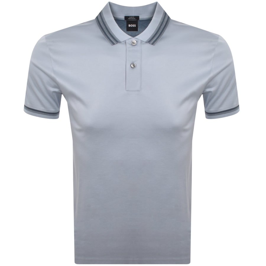 Image number 1 for BOSS H Phillipson 202 Polo T Shirt Blue
