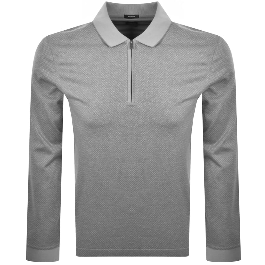 Image number 1 for BOSS Peduzzi 06 Polo T Shirt Silver Grey
