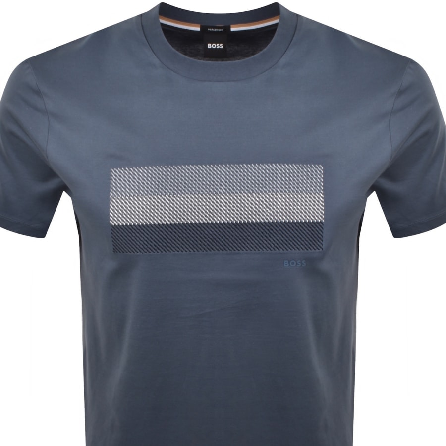 Image number 2 for BOSS C Taut 10 Mercerised T Shirt Blue
