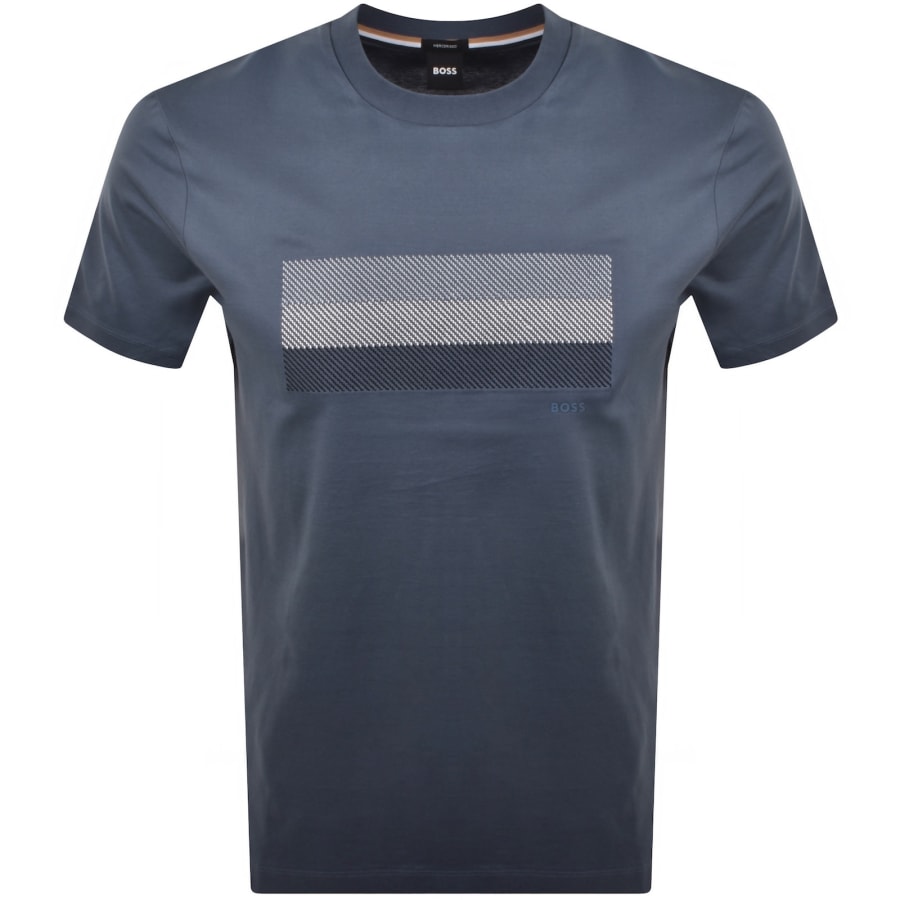 Image number 1 for BOSS C Taut 10 Mercerised T Shirt Blue