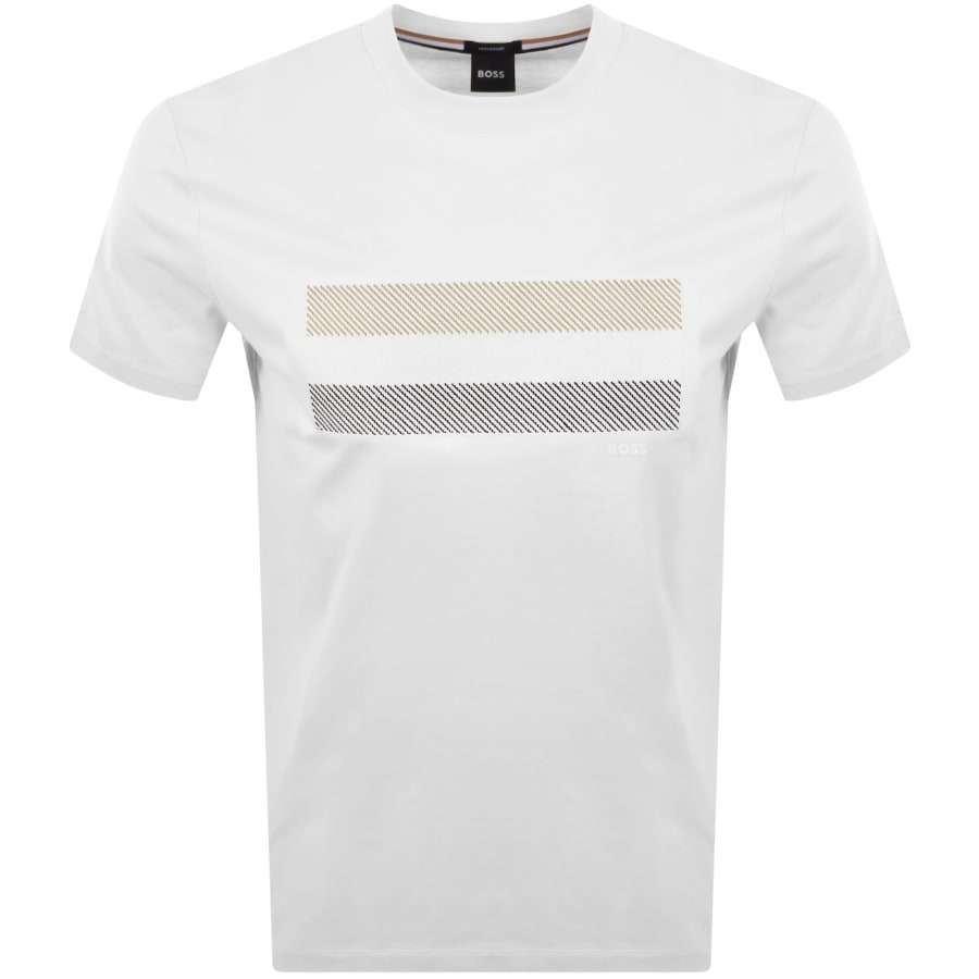 Image number 1 for BOSS C Taut 10 Mercerised T Shirt White