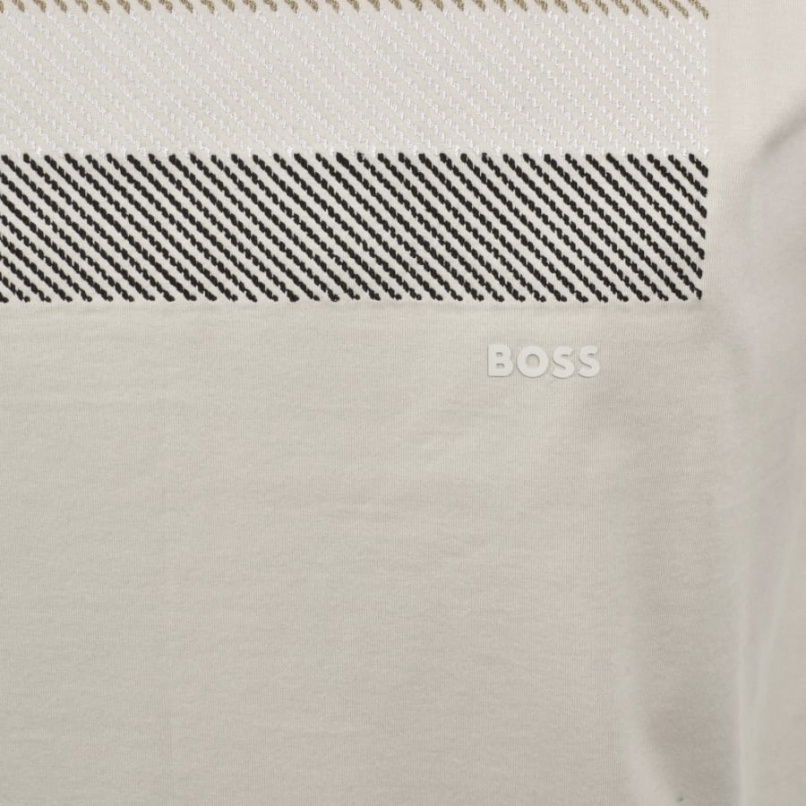 Image number 4 for BOSS C Taut 10 Mercerised T Shirt Beige