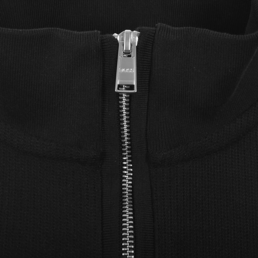Image number 4 for BOSS H Sidney 70 Quarter Zip Sweatshirt Black