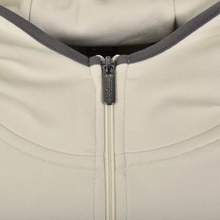 Image number 4 for BOSS Sense Full Zip Hoodie Cream