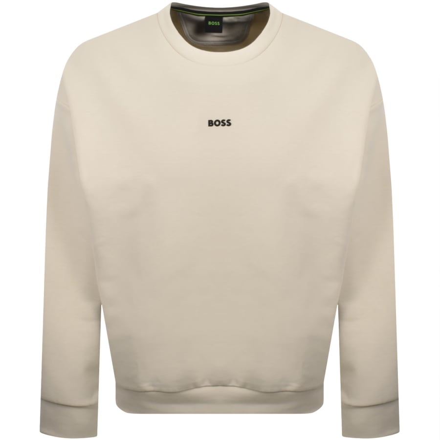 Image number 1 for BOSS Stenson Relaxed Sweatshirt Light Beige