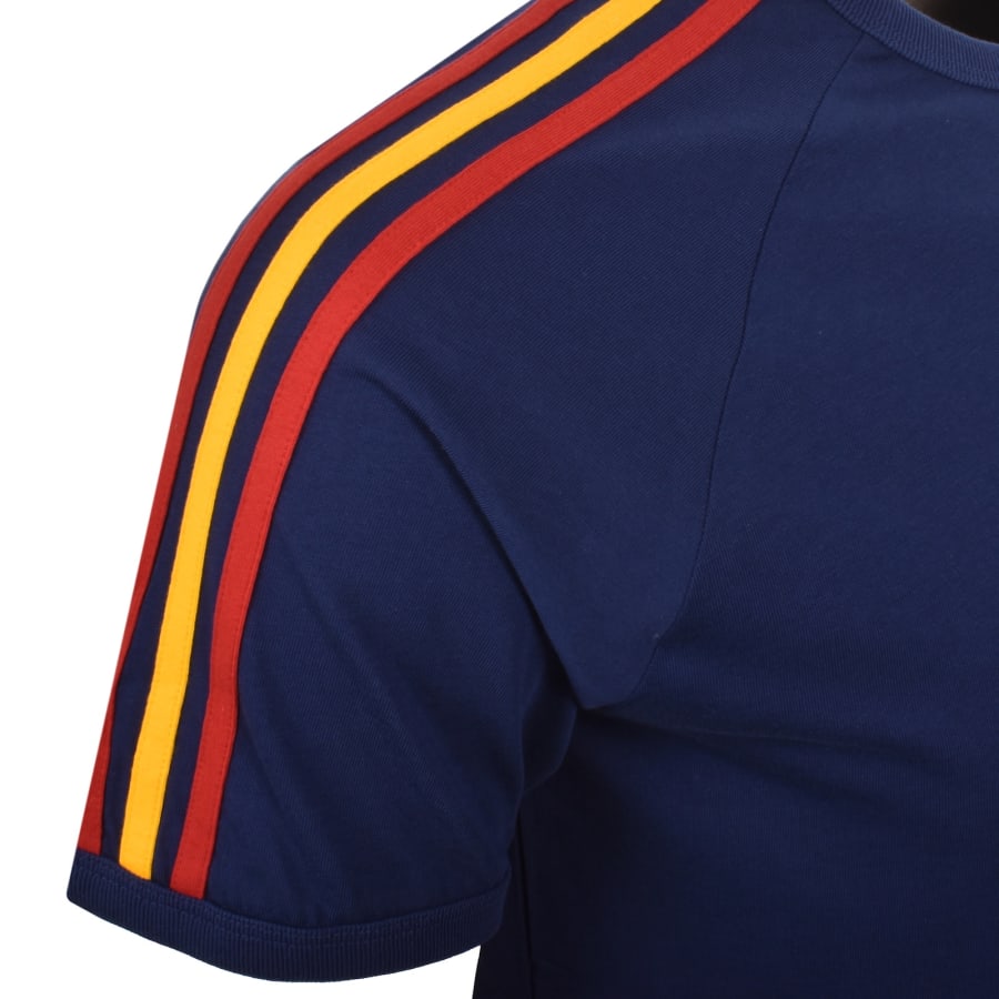 Image number 4 for adidas Originals 3 Stripes T Shirt Blue