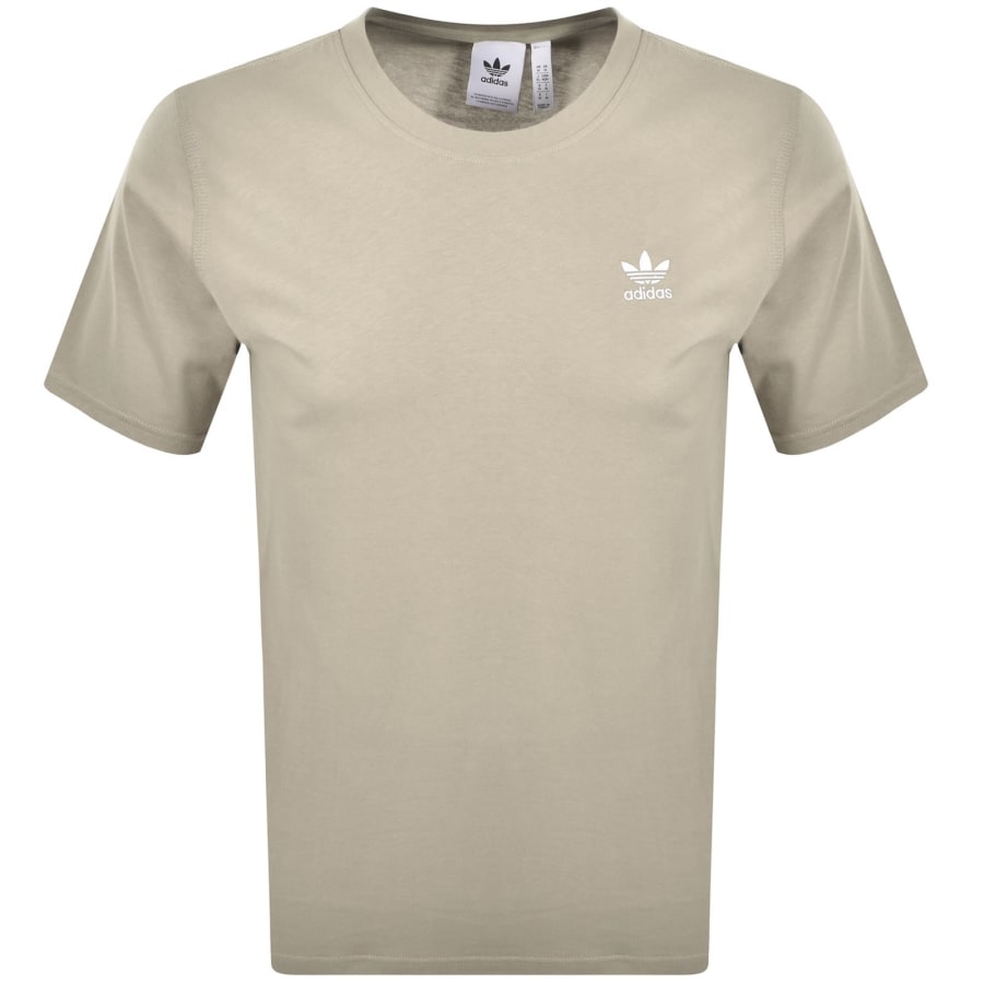 Image number 1 for adidas Originals Trefoil T Shirt Beige