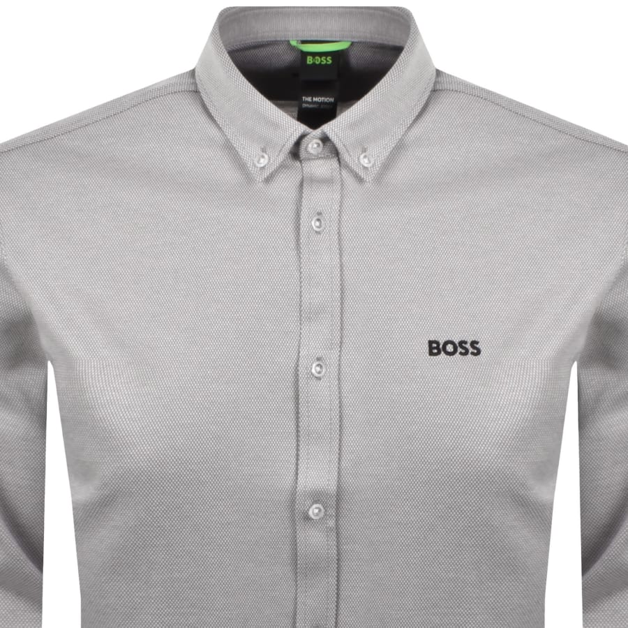 Image number 2 for BOSS ST Motion Long Sleeve Shirt Grey