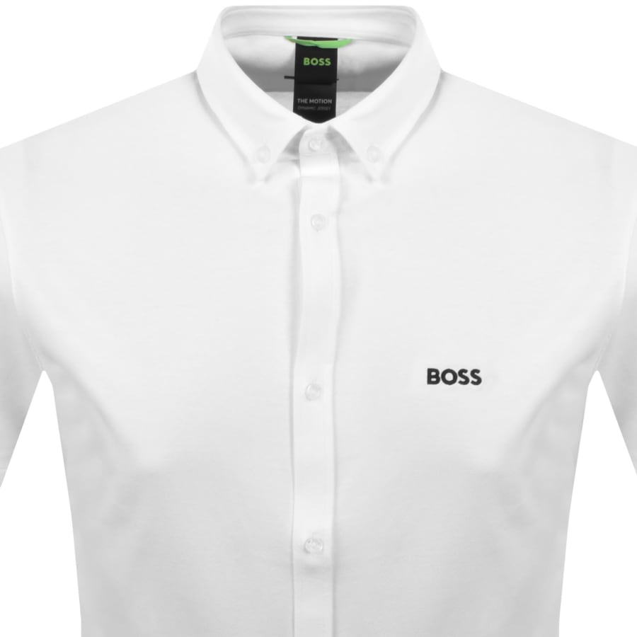 Image number 2 for BOSS ST Motion Short Sleeve Shirt White