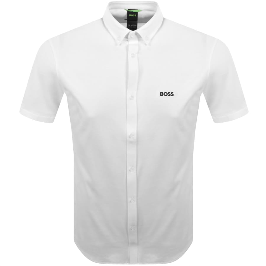 Image number 1 for BOSS ST Motion Short Sleeve Shirt White
