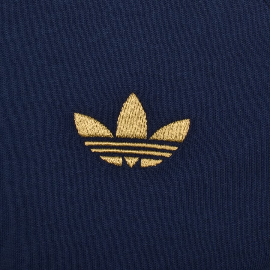 Image number 3 for adidas Originals 3 Stripes T Shirt Indigo