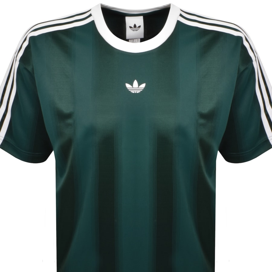 Image number 2 for adidas Originals Jacquard T Shirt Green