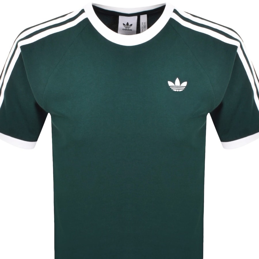 Image number 2 for adidas Originals 3 Stripes T Shirt Green