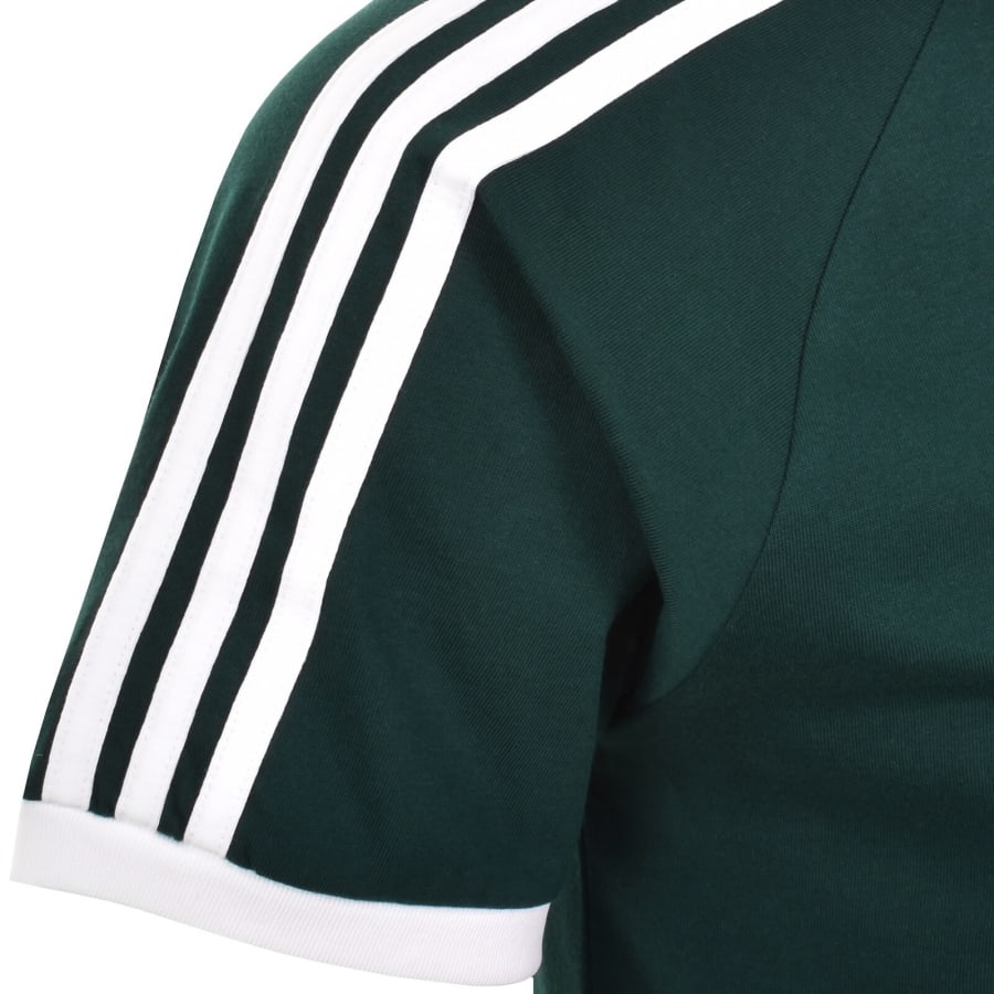 Image number 4 for adidas Originals 3 Stripes T Shirt Green