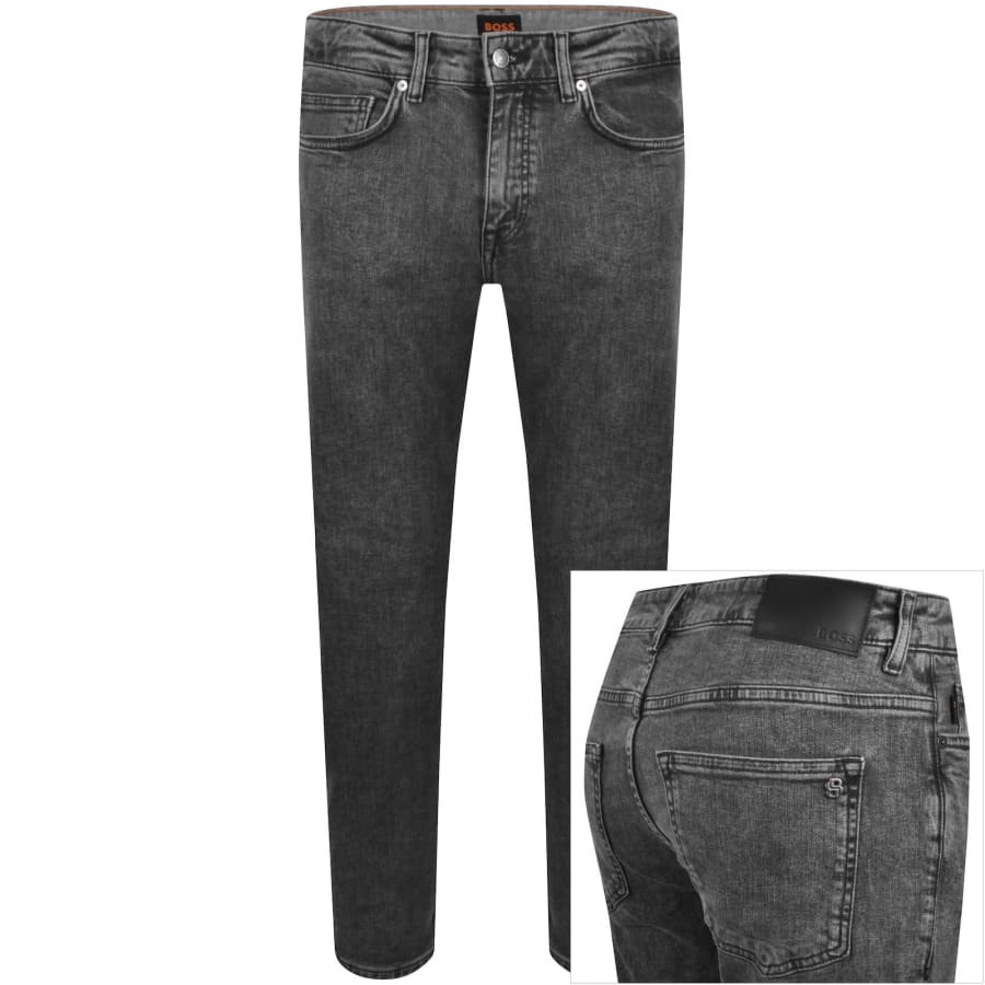 Image number 1 for BOSS Delaware Slim Fit Jeans Grey