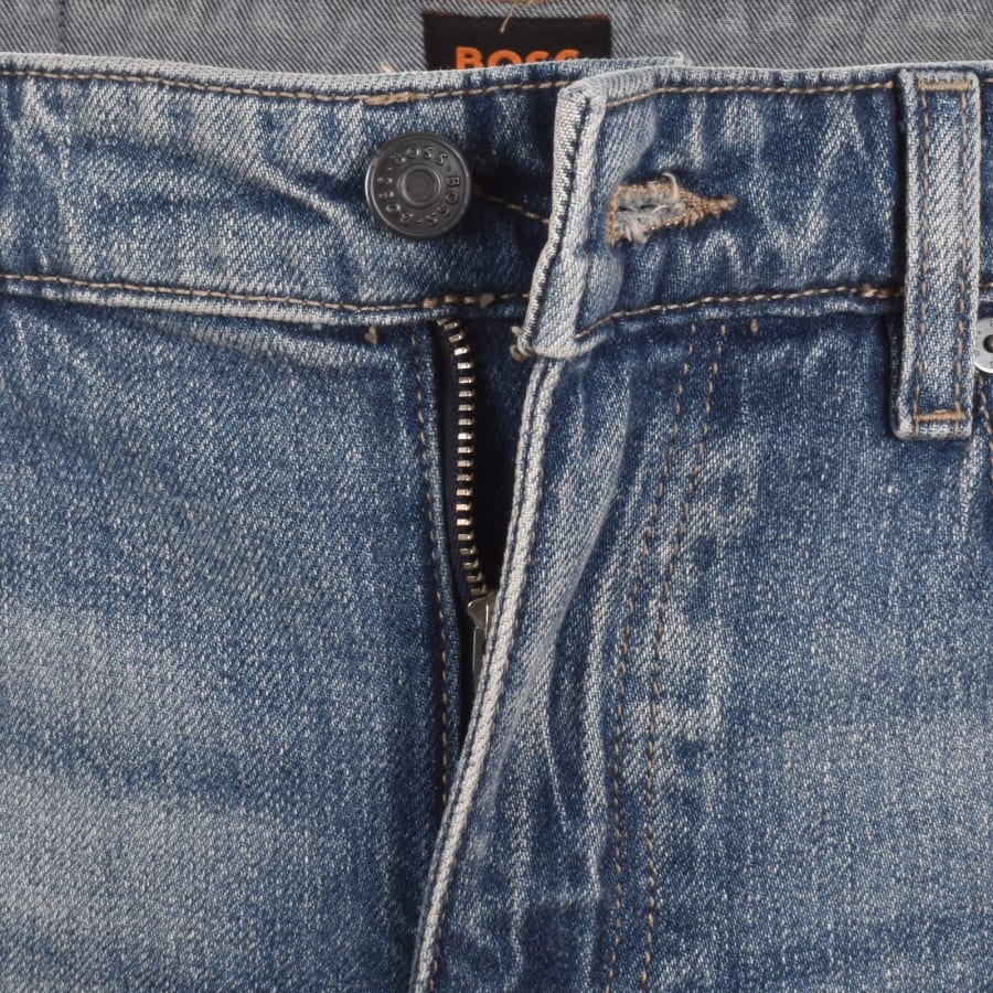 Image number 5 for BOSS Delaware Slim Fit Jeans Bright Blue