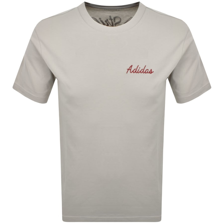 Image number 2 for adidas Sportswear Bowling T Shirt Beige