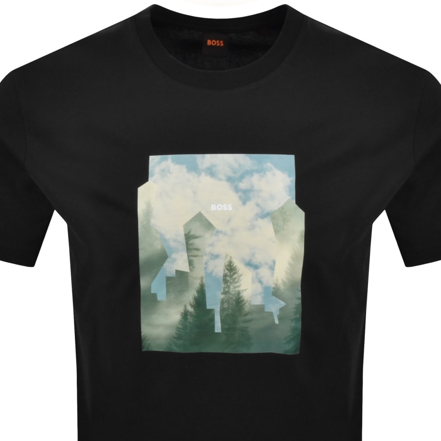 Image number 2 for BOSS Cover Graphic T Shirt Black