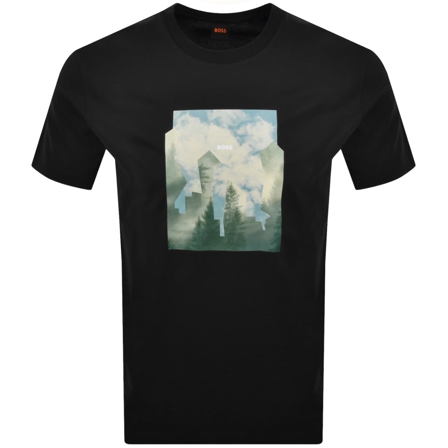 Image number 1 for BOSS Cover Graphic T Shirt Black