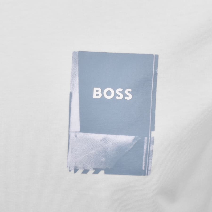 Image number 3 for BOSS Plain T Shirt White