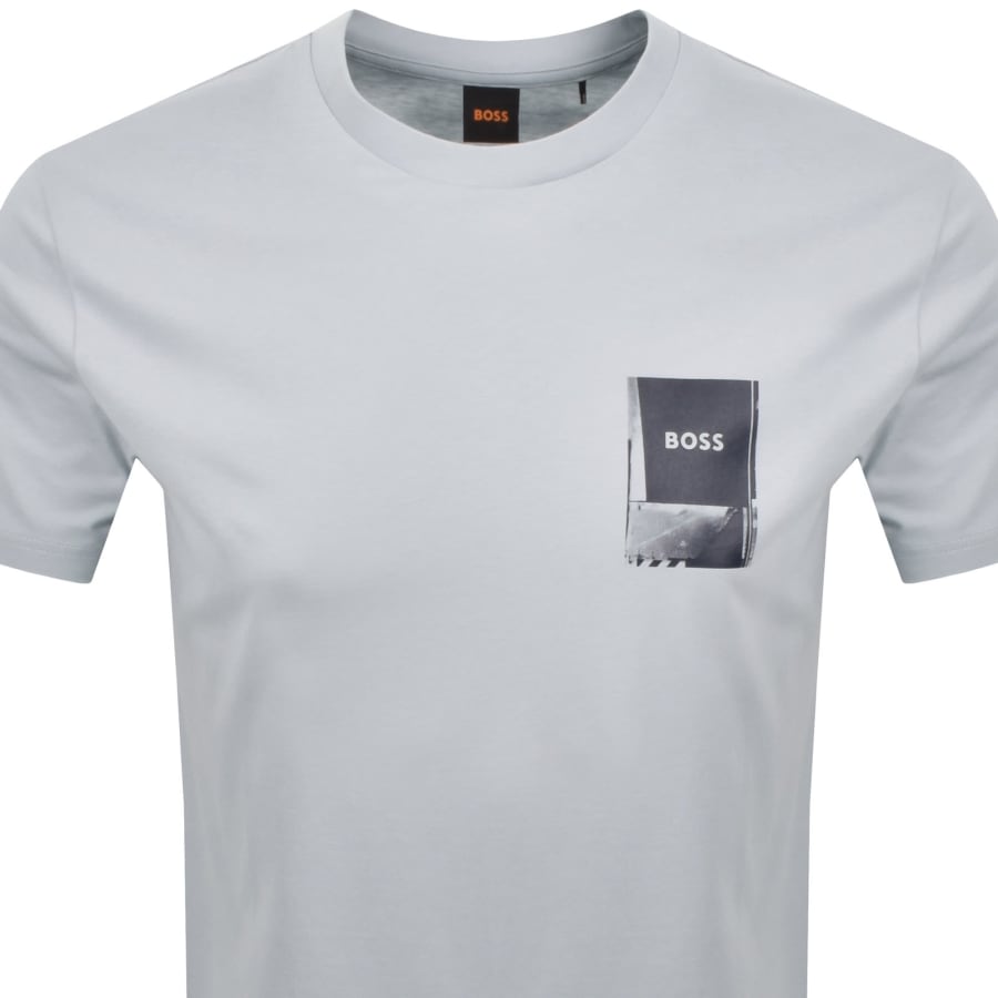 Image number 2 for BOSS Plain T Shirt Light Pastel Grey