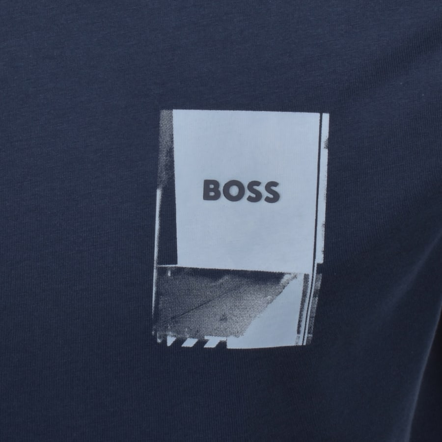 Image number 3 for BOSS Plain T Shirt Dark Blue
