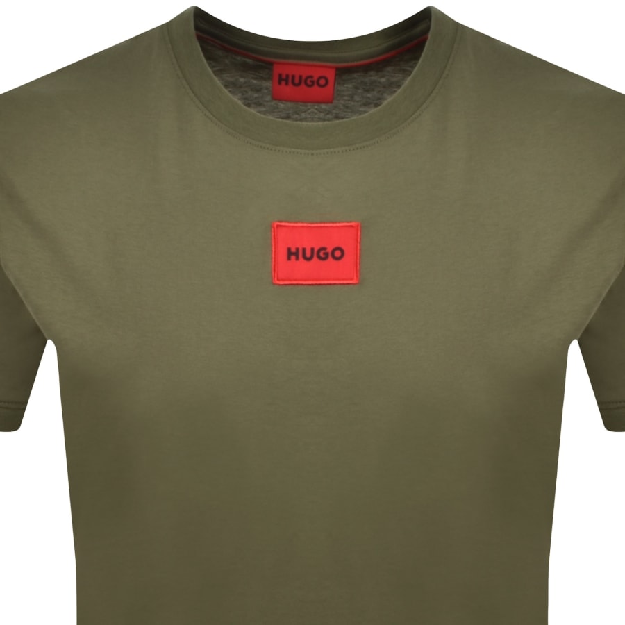 Image number 2 for HUGO Diragolino212 T Shirt Green
