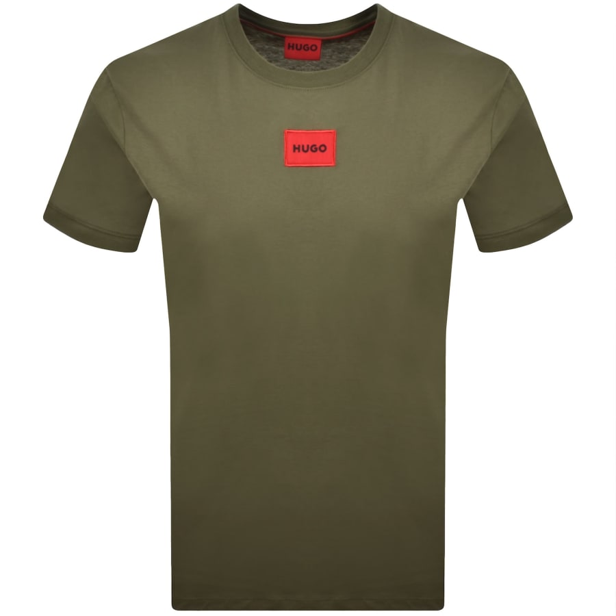 Image number 1 for HUGO Diragolino212 T Shirt Green
